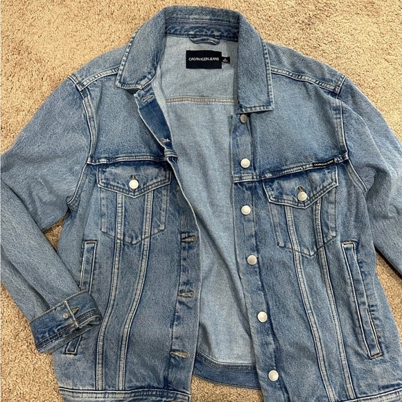 Calvin Klein Jeans Light Blue Denim Jacket - Picture 1 of 2